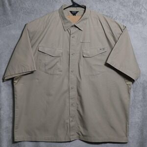 BlackHawk Warrior Wear Shirt Mens 3XL Beige Tactical Short-Sleeve Zip Pockets